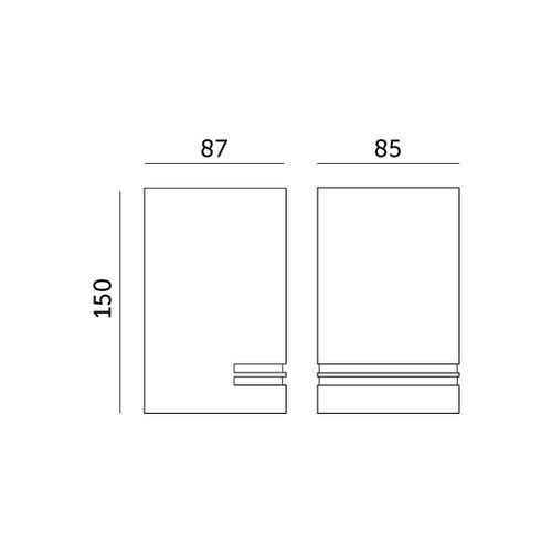 Lampa ścienna do ogrodu MICASA1 szara na Arena.pl
