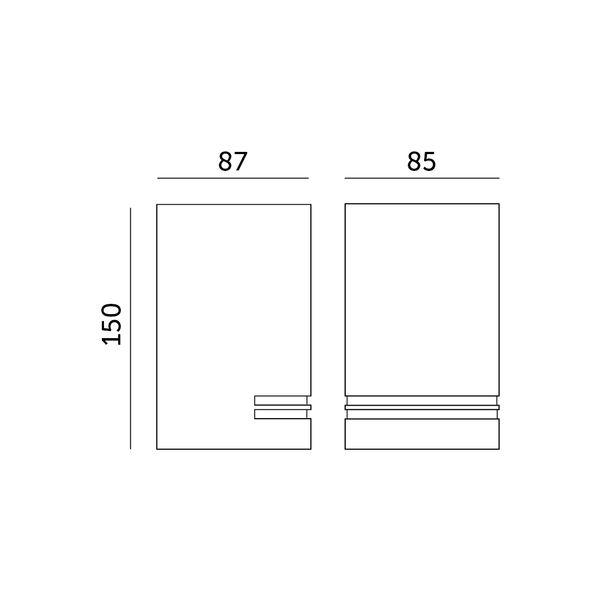 Lampa ścienna do ogrodu MICASA1 szara zdjęcie 9