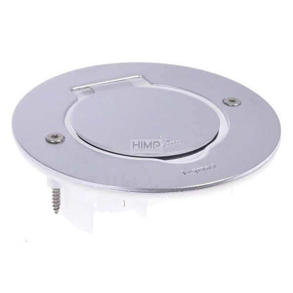 Pokrywa gniazda podłogowego, pojedyncza, okrągła, INOX Legrand 089701 zdjęcie 1