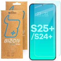Szkło hartowane, ochronne na ekran Bizon do Galaxy S25 Plus/S24 Plus 2 szt
