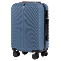 SN120 SWAN, Walizka kabinowa ABS+ S Wings, BLUE