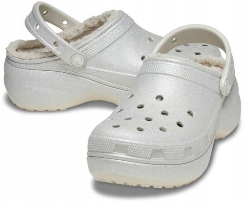 Crocs Damskie Ocieplane Buty Chodaki Platforma Classic Lined Clog 42-43 na Arena.pl