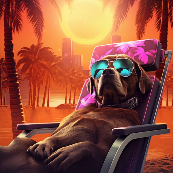 Plakat 60x60cm Lato w Stylu zdjęcie 1