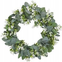 WIANEK EUKALIPTUS WN1 stroik na drzwi bukszpanowy bukszpan święta jesienny