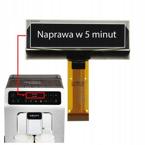 WYŚWIETLACZ LCD KRUPS Evidence EA89 biały kolor znaków na Arena.pl