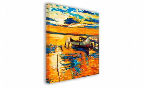 OBRAZ NA PŁÓTNIE 113 Zachód słońca 40x40cm na Arena.pl