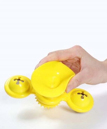 Gryzak z kocimiętką Interaktywna zabawka z przyssawką dla kota ŚWIECĄCA 360 na Arena.pl