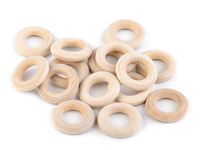 Kółko drewniane do makramy Ø12 mm ( 10 szt )