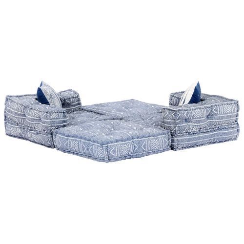 2-Osobowa, Modułowa Sofa Patchworkowa, Indygo na Arena.pl