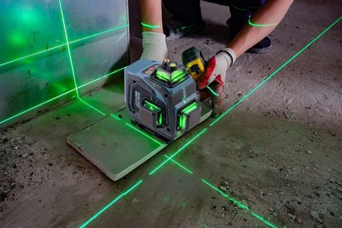 POZIOMICA LASEROWA LASER KRZYŻOWY 4D SAMOPOZIOMUJĄCY 40m 2 Akumulatory na Arena.pl