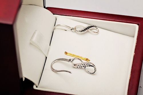 Złote kolczyki KBD3873 - Diament na Arena.pl