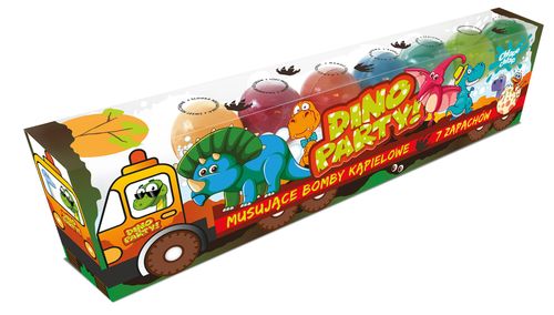 CHLAPU CHLAP Musujące Bomby do kąpieli  Dino Truck 1op.-7szt na Arena.pl