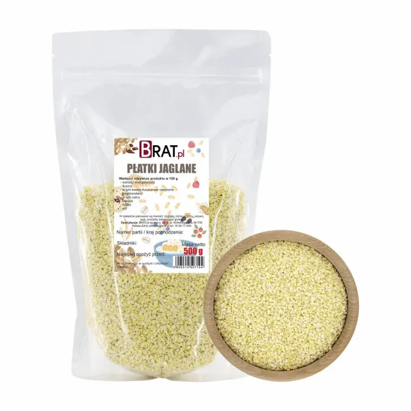 Płatki jaglane 500g zdjęcie 1