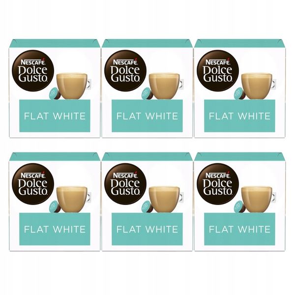 Nescafe Dolce Gusto Kawa Flat White 6x 16 kapsułek zdjęcie 1