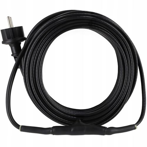 KABEL GRZEWCZY PRZEWÓD GRZEJNY Z TERMOSTATEM do rur rynny dachu 16W/m | 3M na Arena.pl