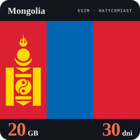 Karta eSIM Internet Mongolia 20 GB na 30 dni - bez rejestracji