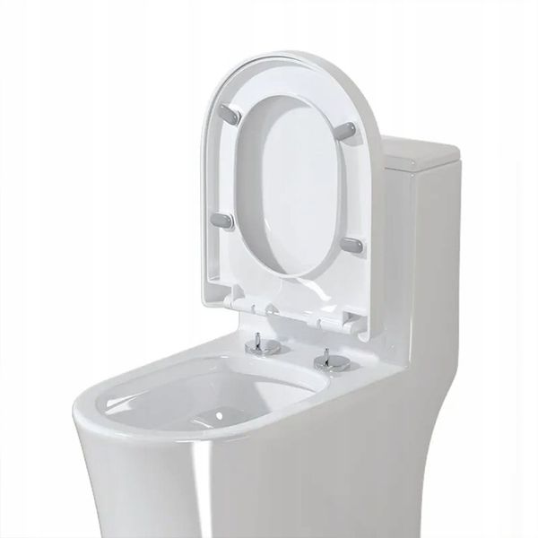 Deska Sedesowa Klozetowa Wolnoopadająca do WC Wypinana Uniwersalna ZAWIASY zdjęcie 3