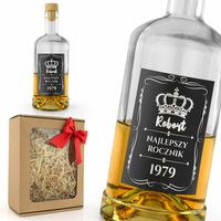 BUTELKA na ALKOHOL + DEDYKACJA URODZINY 40 50 60