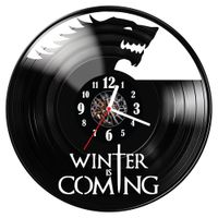 Zegar ścienny z płyty winylowej gra o tron 1134.14