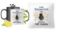 Dla Przewoźnika Zestaw Kubek Magiczny + Poduszka Z Nadrukiem Ze Zdjęciem