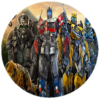 Opłatek na tort Transformers Robot Humanoidalny Samochodowy Urodziny