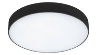 Sufitowa LAMPA plafon TARTU 7898 Rabalux okrągła OPRAWA metalowa LED 24W 2800K - 6000K plafoniera do łazienki IP44 czarna