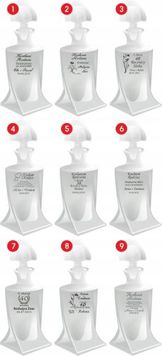 Karafka podziękowanie urodziny Etui 2 kieliszki na Arena.pl