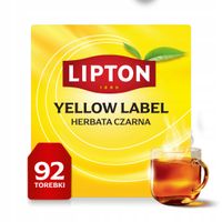 Herbata czarna ekspresowa Lipton YELLOW LABEL 92 torebek 184g