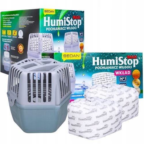 HumiStop MAXI Pochłaniacz Wilgoci Atest PZH Wskaźnik 800g na 30m2 na Arena.pl