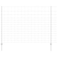 Ogrodzenie z słupkami Srebrny 1.6 x 25 m Stal