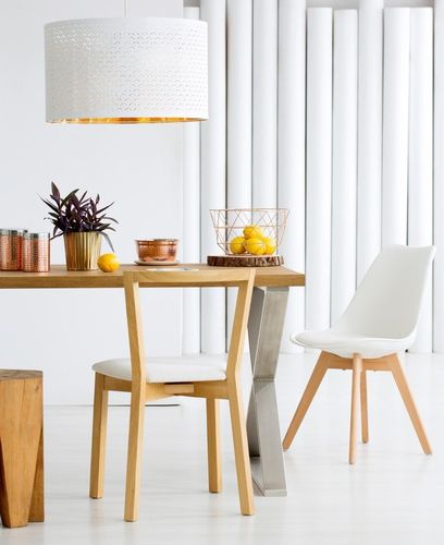 Krzesło nowoczesne Nantes DSW białe na Arena.pl