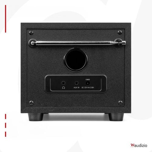 Radio DAB+ tuner FM z subwooferem czarne do kuchni salonu biura na Arena.pl