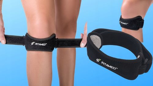 ORTEZA OPASKA PODRZEPKOWA STABILIZATOR RZEPKI GEL WKŁADKA NA URAZ WYGODNA na Arena.pl