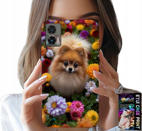 ETUI DO MOTOROLA EDGE 30 NEO - SŁODKI PIESEK, POMERANIAN CASE + FOLIA na Arena.pl