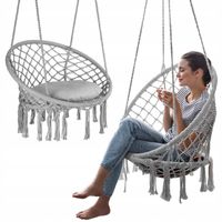 HUŚTAWKA OGRODOWA FOTEL WISZĄCY OGRODOWY BOHO OUTTEC