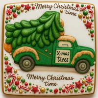 CIASTKO LUKROWANE PICKUP Z CHOINKĄ GREEN NO7 ROZ.XL POZIOM RĘCZNIE ROBIONE