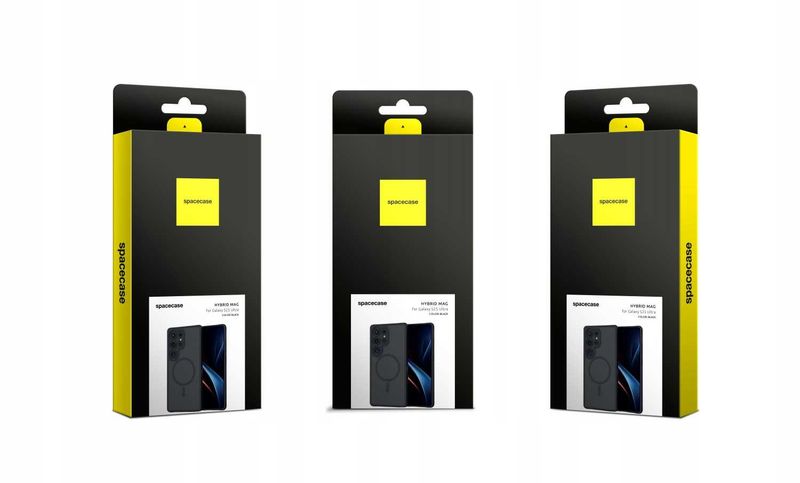 Spacecase Hybrid Mag Galaxy S25 Ultra Black zdjęcie 11