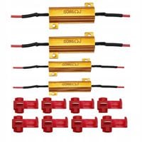 4X Rezystor Led 50W 6Ohm Canbus Dekoder Filtr Opornik Błąd Spalonej Żarówki
