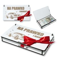 Pudełko na pieniądze prezent z okazji zdania Prawo jazdy