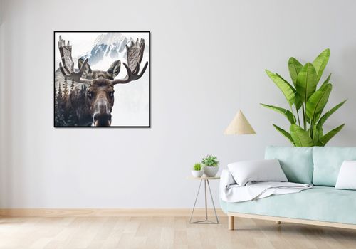 Plakat 90x90cm Łoś Duch Lasu na Arena.pl