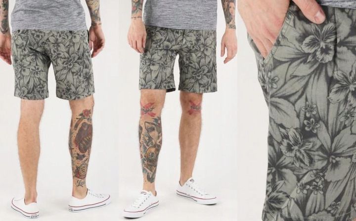 SPODENKI MĘSKIE ZE WZOREM KHAKI W29 REPLAY ZD06 zdjęcie 1