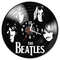 Zegar ścienny z płyty winylowej The Beatles 16.14