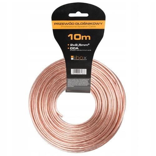 KABEL PRZEWÓD GŁOŚNIKOWY GRUBY DWUŻYŁOWY CAR-AUDIO 2 x 2,5 mm 10 m na Arena.pl