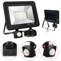 HALOGEN NAŚWIETLACZ LED 20W SLIM CZUJNIK RUCHU