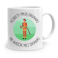 Kubek Prezent Dla Strażaka Kobiety Mają Drgawki Z Nadrukiem Ze Zdjęciem