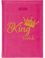 KALENDARZ A4 2026 DZIENNY terminarz z nadrukiem UV KING Z IMIENIEM