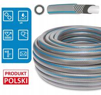 WĄŻ OGRODOWY GUMOWY 3/4" 30m 4 WARSTWOWY ZBROJONY POLSKA PRODUKCJA