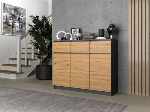 Komoda Malwa 3D3S ANTRACYT ARTISAN na Arena.pl