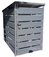 Wiata śmietnikowa spad tył 1x1,5m antracyt Schowek ogrodowy