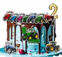 OPŁATEK ZESTAW NA URODZINY TRAKTORY TRAKTOR + IMIĘ